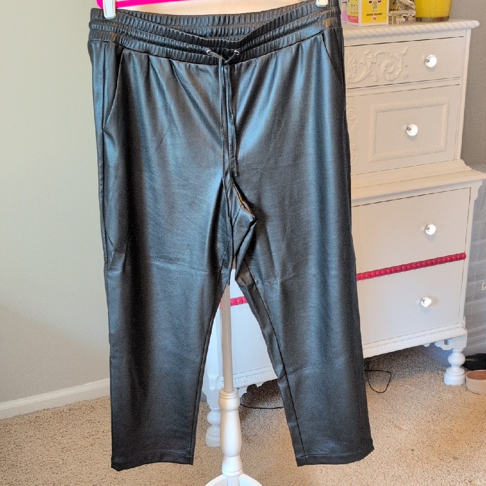 LOFT Black Joggers with Elastic Waistband